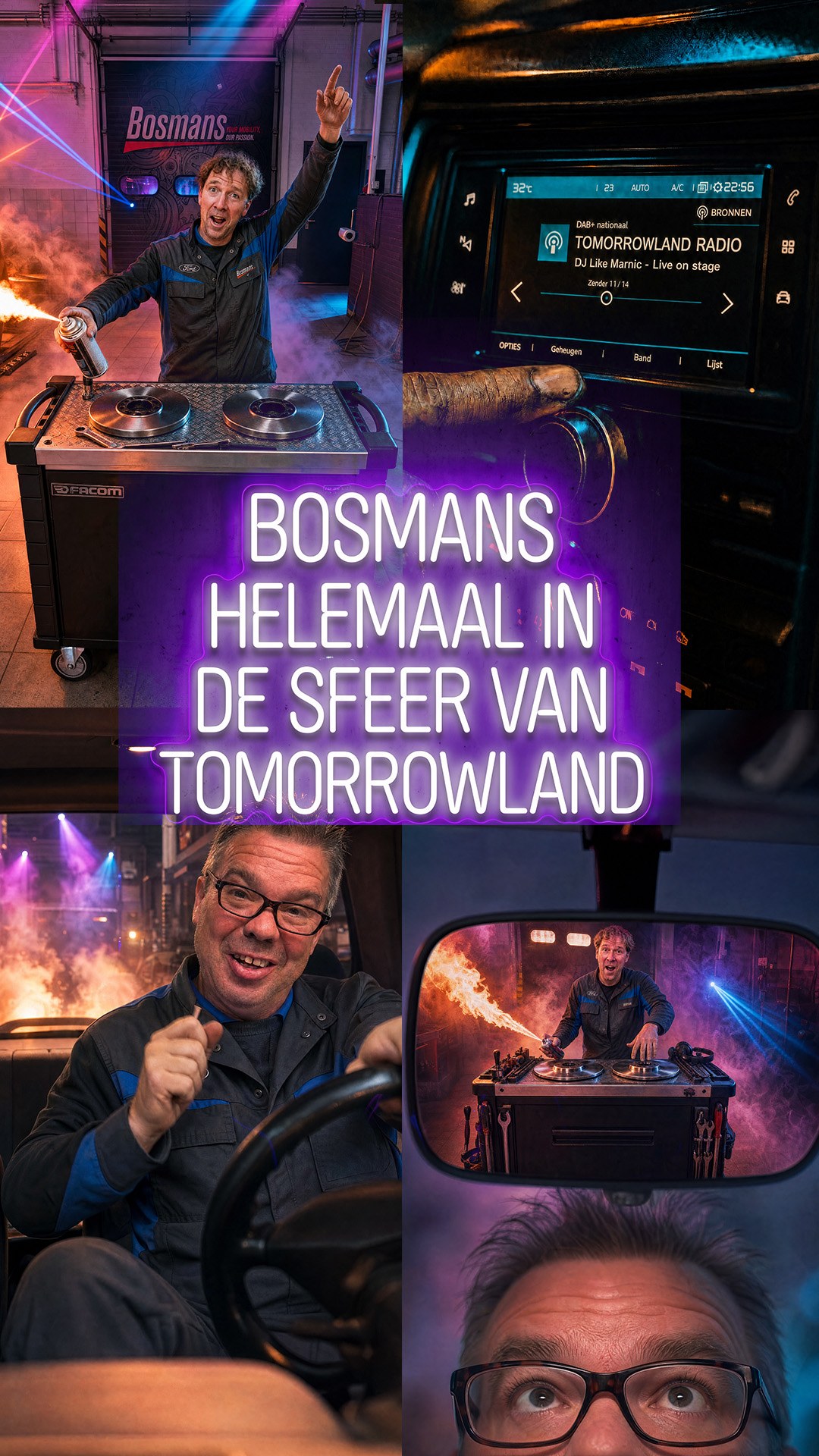 Bosmans helemaal in de sfeer van Tomorrowland